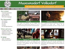 Tablet Screenshot of museumsdorf-volksdorf.de